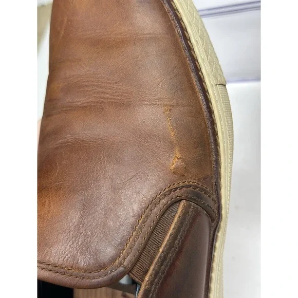 Frye Gates Slip On Brown Leather Loafer Sneakers Casual Shoes Men's Size 11.5 - Picture 4 of 11